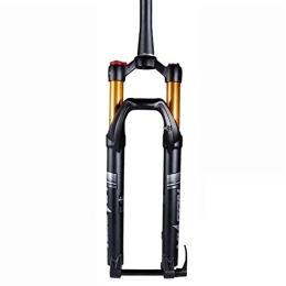 NaHaia Forcelle per mountain bike 26 27.5 29 pollici MTB Forcella ammortizzata ad aria Perno passante 15 * 100mm Corsa 100mm Forcelle anteriori per mountain bike 1-1 / 2" Tubo affusolato Controllo spalla Magnesio + lega di alluminio