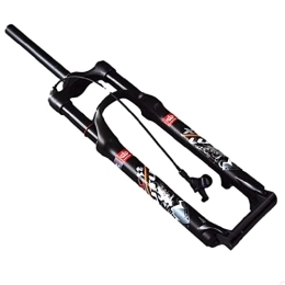 QJWM Forcelle per mountain bike 26 / 27.5 Travel 120Mm MTB Forcella Ammortizzata Pneumatica, Regolazione Del Ritorno Manuale / Blocco Remoto Forcelle Anteriori Ultraleggere Per Mountain Bike 26inch