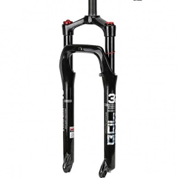 LJP Parti di ricambio 26 Pollici Mountain Forks Air Suspension Fork Lega Alluminio Ultraleggera Rebound Adjust Dritto Viaggio: 115 Millimetri Nero