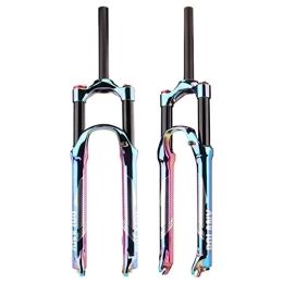 SHKJ Parti di ricambio 27, 5 / 29 Pollice Aria Mountain Bike Forcella Anteriore MTB Sospensione Forcella QR 9mm Travel 100mm 1 1 / 8 Tubo Diritta Lega di Magnesio Colorato Ultralight Gas Shock