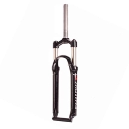 aiNPCde Forcelle per mountain bike aiNPCde Mountain Bike Forcella Ammortizzata Bici 26" 27, 5 Pollici, 1-1 / 8" MTB Primavera Forcella Anteriore Lega di Alluminio Camera d'Aria Acciaio Corsa: 100mm (Color : Black, Size : 27.5 Inches)