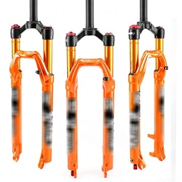 juqingshanghang1 Forcelle per mountain bike Attrezzature per Il Ciclismo Forchetta d'Aria della Mountain Bike 27, 5 29 Pollici Forcella pneumatica con Regolazione di Rimbalzo smorzante per Bici (Color : 27.5 inch Orange, Size : C)