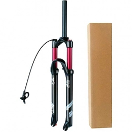 Auoiuoy Parti di ricambio Auoiuoy Forcella MTB 26 27.5 29 Ammortizzatore Ammortizzatore Bicicletta in Lega di Alluminio 1-1 / 8"Tubo Dritto Sospensione Bicycle Forks Travel 140mm, Remote Control.B-26inch