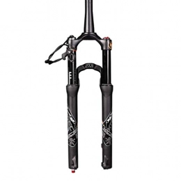 AWJ Parti di ricambio AWJ Ciclismo Sospensione Bicicletta Forcella Sospensione 26"27.5" 29"Mountain Bike MTB Forcella ad Aria Blocco Manuale Blocco remoto Forcella Anteriore con Tubo Conico e Dritto