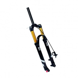 AWJ Parti di ricambio AWJ Forcella Ammortizzata a Forcella pneumatica, Regolazione del Ritorno da 26 / 27.5 / 29 Pollici Blocco remoto da Corsa 130 mm 9 mm Freno a Disco QR per Sospensione Forcella da Mountain Bike