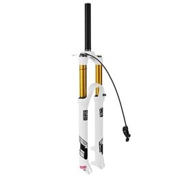 MabsSi Parti di ricambio Bicicletta Lega Magnesio MTB Air Suspension Fork 26 / 27.5 / 29 Pollici, Sterzo Conico E Sterzo Dritto Mountain Bike Forcella Anteriore (Blocco Manuale - Blocco(Size:26", Color:Blocco REMOTO Diritto)