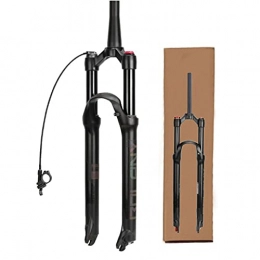 SJHFG Parti di ricambio Bicycle 26 / 27.5 / 29" MTB. Bike Air Suspension Fork, Superlight Lister in Alluminio in Lega di magnesio Damping 1-1 / 8"Viaggio 100mm Forks (Color : Black-Spinal, Size : 27.5INCH)