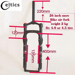 CELT er Parti di ricambio CELT er Snow beach air fork 26 * 4.0 grasso bici sospensione cruiser spread 135mm interantional A installazione stile