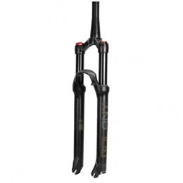 AWJ Parti di ricambio Ciclismo Sospensione Mountain Bike Air Fork 26" 27.5" 29" Bicicletta Sospensione Forcella MTB Remote Lock out Damping Adjustment 1-1 / 8" Viaggio 100mm Nero Oro