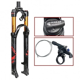 DGHJK Forcelle per mountain bike DGHJK Forcella Ammortizzata per Bici, Forcella Ammortizzata per Mountain Bike, 26 27, 5 29 Pollici Lega di Alluminio 1-1 / 8"Tubo Dritto Controllo Spalla Freno a Disco Corsa 100 mm, A-29 Pollici