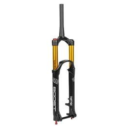 HIMALO Parti di ricambio DH Forcella MTB A Doppia Aria 27.5 / 29 Forcella Per Mountain Bike Corsa 160mm Rimbalzo Regolabile Bloccaggio Manuale 1-1 / 2'' Forcella Conica Assale Passante Boost 110*15mm ( Color : Gold , Size : 27.5