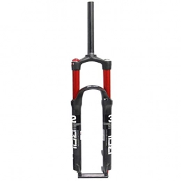 DZGN Forcelle per mountain bike DZGN Forcella Ammortizzata da 26 / 27, 5 / 29 Pollici per Mountain Bike, 1-1 / 8 'Leggera in Lega di magnesio MTB per Bici con Comando a Farfalla per Forcella 100mm, Rosso, 27, 5 Pollici