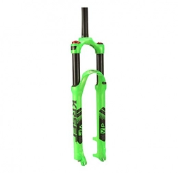 DZGN Forcelle per mountain bike DZGN Forcella Ammortizzata per Bicicletta 26 27, 5 29 Pollici Mountain Bike Forcella pneumatica MTB Blocco Manuale Corsa del Freno a Disco 120 mm 1-1 / 8", Verde, 27, 5 Pollici