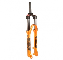 DZGN Forcelle per mountain bike DZGN Forcella Ammortizzata per Bicicletta 26 27, 5 Forcella Anteriore per Mountain Bike da 29 Pollici Doppia Camera d'Aria Controllo Spalla Freno a Disco 1-1 / 8", Arancione, 29 Pollici