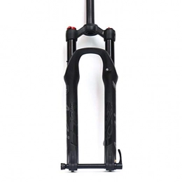 DZGN Forcelle per mountain bike DZGN Forcella Ammortizzata per Mountain Bike 26 27, 5 Pollici Lega MTB Forcella pneumatica Forcella Anteriore per Bicicletta Mozzo 120mm Ammortizzatore, Nero, 26 Pollici