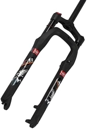 EMISOO Forcelle per mountain bike EMISOO Forcella MTB da 26 Pollici con Sospensione a Disco, Forcella Forcella in Alluminio, Forcella da Bicicletta, Aria, Corsa 120 mm, Forcella da Bicicletta Mountain Fat 26x4.0 B