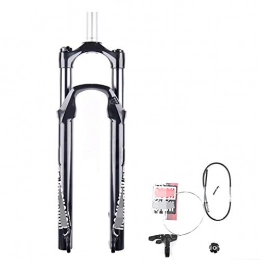 FHGH Parti di ricambio FHGH Forcella per Bicicletta MTB Forcella 100mm Nero Lucido Sospensione da Mountain Bike da 29 Pollici Forcella Anteriore Tubo Dritto Sgancio Rapido Comando Forcella Anteriore Corsa