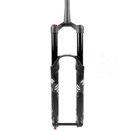 OMDHATU Parti di ricambio Forcella Ad Aria Da 26 / 27, 5 / 29" for MTB Regolazione Dell'estensione Blocco Manuale Sterzo Conico Da 1-1 / 2 Pollici Escursione 160mm / 180mm Freno A Disco Asse Passante 110mm*15mm ( Color : Schwarz , Size