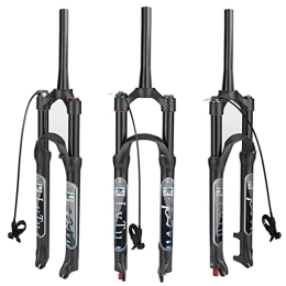 HerfsT Forcelle per mountain bike Forcella ammortizzata Air MTB 26 / 27, 5 / 29 corsa 120 mm, regolazione estensione 1-1 / 8 tubo dritto / conico QR 9 mm freno a disco ultraleggero forcelle anteriori per mountain bike compatibili con pneumati