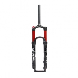 JIE KE Parti di ricambio Forcella ammortizzata Bike Suspension fork 26 "27, 5" 29 "Sistema pneumatico da viaggio da 120 mm con PM Fibbia del fissaggio della colonna del freno del disco e della fibbia del freno - Nero / rosso