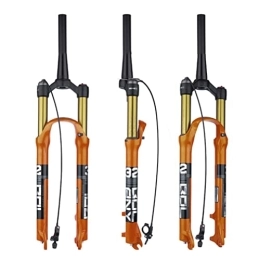 WAMBAS Forcelle per mountain bike Forcella Ammortizzata Mountain Bike 26 / 27.5 / 29 Pollici Forcella Pneumatica MTB Corsa 100mm 1-1 / 2" Forcella Anteriore Conica QR 9mm Forcella Freno A Disco Blocco Manuale / Remoto (Color : Remote, Size :