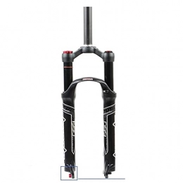 JIE KE Forcelle per mountain bike Forcella ammortizzata Mountain Bike Suspension Fork Smorzamento regolabile Tubo dritto / Air Pressure Forchetta Rebound Regound QR. Blocca ultraleggero (controllo della spalla / controllo del filo)