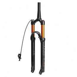 LIMQ Forcelle per mountain bike Forcella Ammortizzata per Bici 26 Pollici 27 5 Pollici 29 Pollici in Lega di Alluminio con Serratura A Forcella, Gold-26INCH