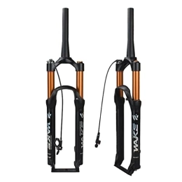 ITOSUI Parti di ricambio Forcella ammortizzata pneumatica MTB da 27, 5 pollici, forcella anteriore per mountain bike da 100 mm, controllo della linea del tubo conico da 1-1 / 2", sgancio rapido 9 * 100 mm, magnesio + lega di al