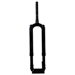 Mystea Parti di ricambio Forcella Anteriore Bici Forcella Ammortizzata in in Fibra di Carbonio Mountain Bike Suspension Dritto Steerer Forcella rovesciata Corsa 100 mm, per Accessori Biciclette 29inch