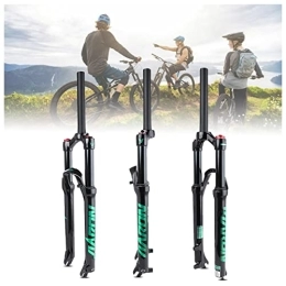 WDNMDY Forcelle per mountain bike Forcella anteriore MTB Mountain, forcella ammortizzata pneumatica da 26 / 27, 5 / 29 pollici con escursione da 120 mm, tubo dritto da 28, 6 mm QR 9 mm, forcella anteriore pneumatica con blocco manuale