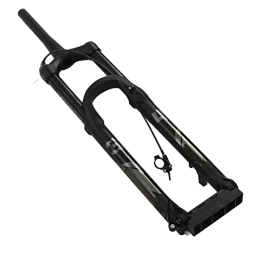 Socobeta Forcelle per mountain bike Forcella di Sospensione MTB, in Lega di Alluminio Mountain Bike Forcella Anteriore da 175mm Corsa Sospensione Forcella Affusolata Sterzo Blocco Remoto Asta 29 Pollici