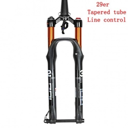 Bikeco Forcelle per mountain bike Forcella MTB 100mm Traver 32 RL 29er Pollici Barrel Shaft Sospensione Forcella Diritta conica Attraverso QR Shaft Quick Release (Controllo della Linea del Tubo Conico)