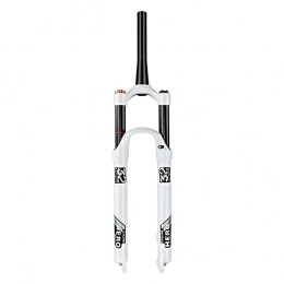 LITOSM Forcelle per mountain bike Forcella MTB 26, Bicycle Suspension Fork Forchetta della Forcella MTB Spina Air Fork Stroke 100-120 mm Lega di magnesio 1680g Bianco e Nero Forchetta Anteriore della Bici in Bianco e Nero