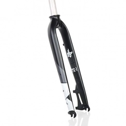 MIYUEZ Forcelle per mountain bike Forcella MTB 27, 5 Lega di Alluminio Ultraleggera 1-1 / 8 '' Mountain Bike Hard Fork Freno a Disco Montato Direttamente sul Montante Anteriore Forcella di Sospensione 26 29, White-29in