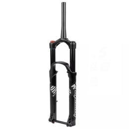 OMDHATU Forcelle per mountain bike Forcella MTB Ad Aria Da 26 / 27, 5 / 29 Pollici Blocco Manuale Regolazione Dell'estensione Escursione 140mm Sterzo Conico Da 1-1 / 2 Pollici Freno A Disco Asse Passante 110mm*15mm ( Color : Schwarz , Size :