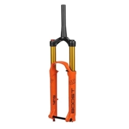 OMDHATU Forcelle per mountain bike Forcella MTB Ad Aria Da 26 / 27, 5 / 29 Pollici Blocco Manuale Regolazione Dell'estensione Sterzo Conico Da 1-1 / 2 Pollici Escursione 160mm Freno A Disco Asse Passante 110mm*15mm ( Color : Orange , Size : 2