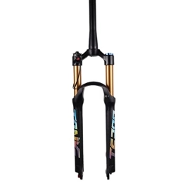 QJWM Forcelle per mountain bike Forcella Pneumatica MTB 26 / 27.5 / 29 Mountain Bike, Forcella Ammortizzata Conica Ammortizzatore, Forcella Anteriore Bicicletta Con Blocco Remoto, Forcella Bici Viaggio 120 Mm 29inch