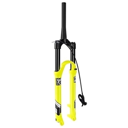 MabsSi Parti di ricambio Forcella Pneumatica per Mountain Bike Freno A Disco in Lega, Tubo Dritto / Conico 26 / 27, 5 / 29 Pollici, Forcella Ammortizzata MTB Viaggio 140 Mm, QR 9 Mm(Size:29 inch, Color:Blocco REMOTO RASTREMATO)