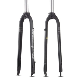 QQY Forcelle per mountain bike Forcella rigida opaca FIt 26 / 27.5 / 29" in lega di alluminio forcella per mountain bike tubo dritto 28.6mm A-pilastro MTB forcella rigida (grigio)