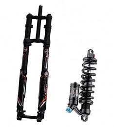 WATPET Forcelle per mountain bike Forchette di sospensione della bicicletta MTB Bicycle Fork Supension Air 26 27.5 Pollin Bike Mountain bike USD-8S DH FR Forcella a livello professionale per un bicicletta Accessori Stettore conico e f