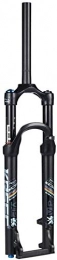 MGE Parti di ricambio Forks Sospensione in Bicicletta, 26 1-1 / 8 '' Leggero MTB Mountain Bike in Lega di magnesio Gas Forcella Spalla a Distanza 100mm di Controllo (Color : A, Size : 27.5 inch)