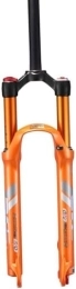 FOXZY Forcelle per mountain bike FOXZY 26 / 27, 5'' MTB Forcella Ammortizzata Doppio Freno a Disco Pneumatico Forcella for Mountain Bike Corsa 110 mm (Color : Orange, Size : 26inch)