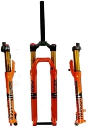 FOXZY Forcelle per mountain bike FOXZY Forcella Ammortizzata for Mountain Bike 27, 5 Forcella pneumatica da 29 Pollici Forcella MTB da Viaggio da 120 mm (Color : Orange Manual, Size : 29'')