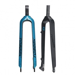 GAOTTINGSD Parti di ricambio GAOTTINGSD Forcella per mountain bike da 26 pollici, 26", 27, 5", 29", ultraleggera, in fibra di carbonio, forcella rigida per mountain bike, con freni a disco (colore: E, taglia: 26 pollici)