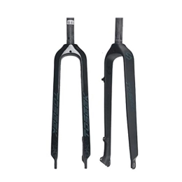 GAOTTINGSD Parti di ricambio GAOTTINGSD Forcella per mountain bike da 26 pollici, 26", 27, 5", 29", ultraleggera, in fibra di carbonio, forcella rigida per mountain bike, freni a disco (colore: A, taglia: 26 pollici)