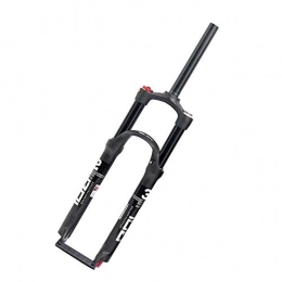 GONGMICF Forcelle per mountain bike GONGMICF 26 / 27.5 / 29 Pollici Bici MTB Forcella Anteriore, Doppia Camera d'Aria Forcella Ammortizzata, Dritto Tubo Doppia Spalla Controllo Lega di Magnesio Corsa:100mm Rosso Nero