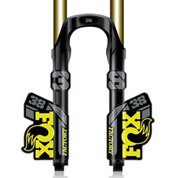 GZSC Parti di ricambio GZSC F-O-X Float Factory 38 Mountain Bike Front Fork Adesivi Bicicletta F-O-X38 Forchetta Anteriore Decalcomanie MTB Bici Decalcomania Adesivo Forcella Bici (Color : Yellow Grey Blk BTM)