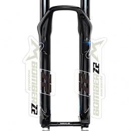 HGDQ Parti di ricambio HGDQ Adesivi per Biciclette Forchetta B-O-M-B-E-R Z2 Autoadesivo della Forcella Anteriore Anteriore Bicicletta Mountain Bike Body Decoration Sticker (Color : White-Black)