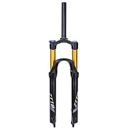 HKYMBM Forcelle per mountain bike HKYMBM Mountain Bicycle Suspension Forks, 26 / 27.5 / 29 Pollici in Lega di Magnesio MTB Bike Front Forcella Rebound Regolare Tubo Dritto 28.6MM QR 9MM Travel 120MM, 27.5 in