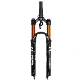 HUANGB Forcelle per mountain bike HUANGB Forcella Ammortizzata MTB 26" Tubo Conico in Lega di Alluminio Freno A Disco Bici Controllo Spalla Smorzamento Regolazione Corsa 100mm, A-27.5inch